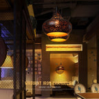 Industrial Rust Iron 1-Light Pendant Light 7 Design