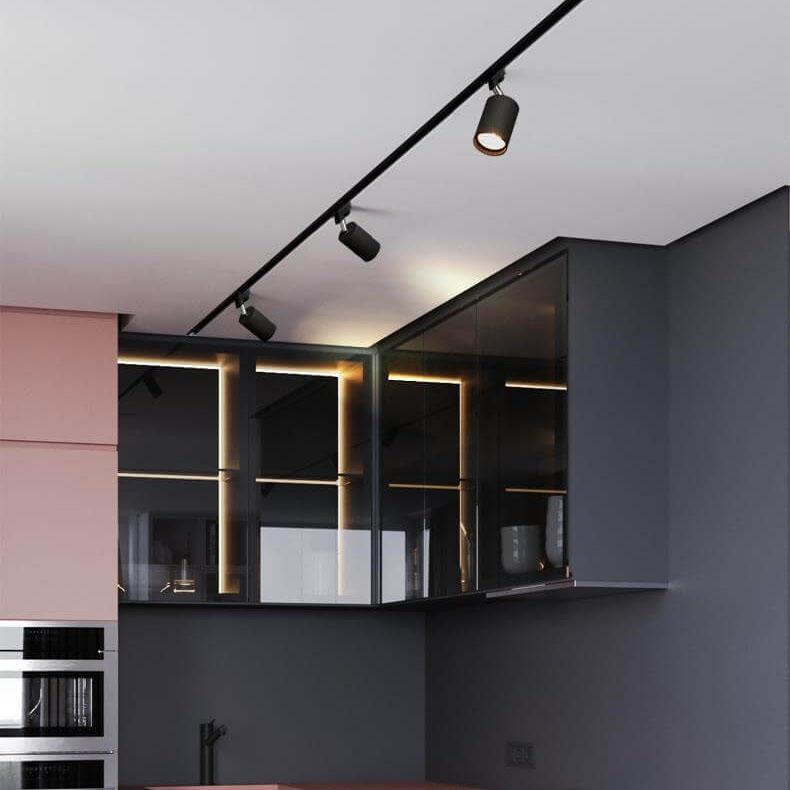 Modern Tubular Track Lighting 3/4/5 Light LED Flush Mount Lighting BulbSquare