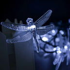 Outdoor Solar Dragonfly Waterproof LED Lights Festival Party Decoration String Lights Lumendat