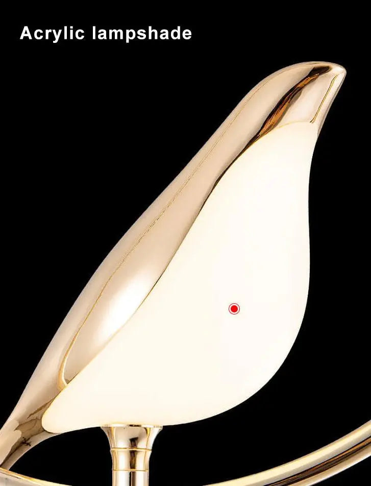 Nordic Creative Bird Shaped Acrylic LED 1/3/6 Light Chandelier Lumendat