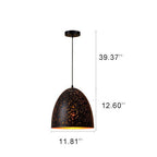 Industrial Rust Iron 1-Light Pendant Light 7 Design