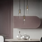 Modern Crystal Cylinder Shape 1-Light Pendant Light