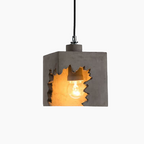 Industrial Creative Notch Cement 1-Light Pendant Light