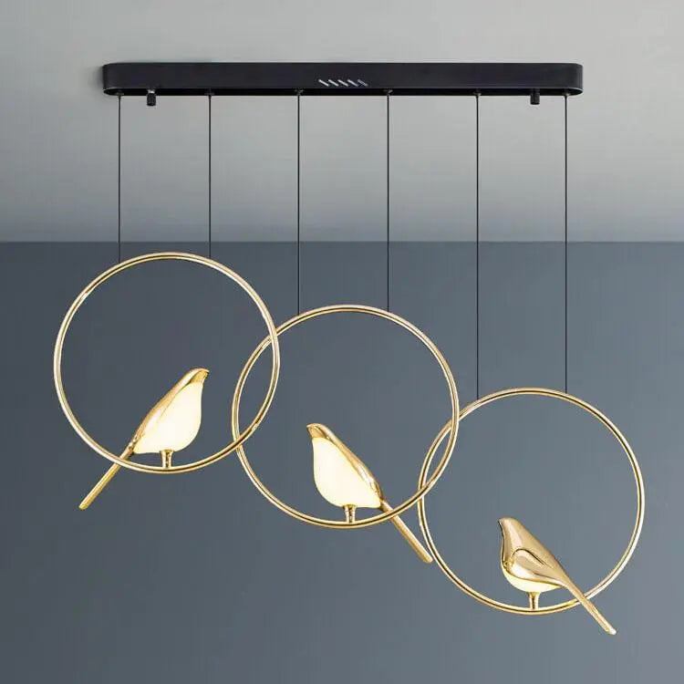 Nordic Creative Bird Shaped Acrylic LED 1/3/6 Light Chandelier Lumendat