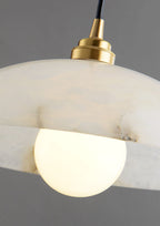 Nordic Spanish Marble Dome 1-light Pendant Light BulbSquare