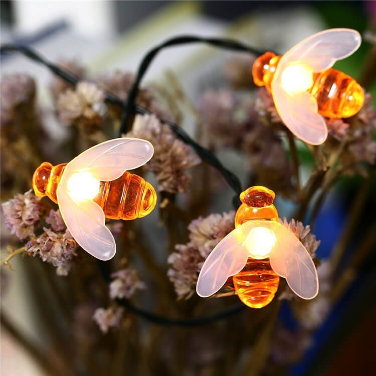 Outdoor Solar Bees Waterproof LED Lights Festival Party Decoration String Lights Lumendat