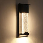 Modern Outdoor Waterproof LED Induction Crystal Outdoor Wall Sconce Lamps