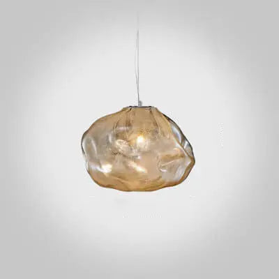 Modern Shaped Glass 1-light Cloud Suspension Pendant Light Lumendat