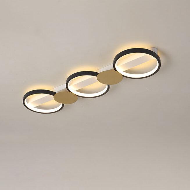 Modern Circle LED 3/4/5 Light LED Flush Mount Track Light Lumendat