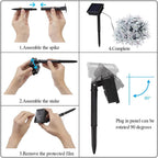 LED Solar Sakura String Lights Waterproof Outdoor Fairy Flower Lights Lumendat