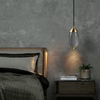 Modern Teardrop Crystal LED Pendant Light BulbSquare