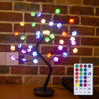 Bonsai Tree Light Plum Blossom Light Remote Control Small LED Table Lamps Lumendat
