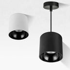 Adjustable Aluminum LED Pendant Light - Minimalist Round Flush Mount Ceiling Light For Home Office