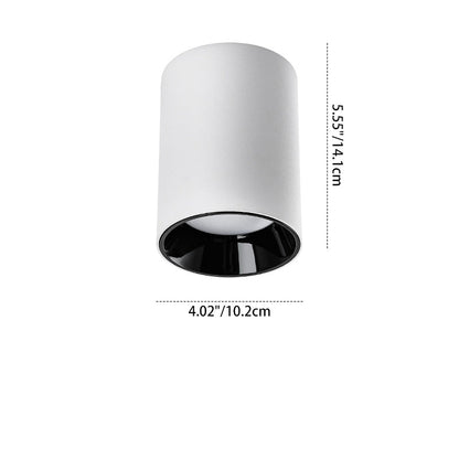 Adjustable Aluminum LED Pendant Light - Minimalist Round Flush Mount Ceiling Light For Home Office