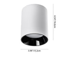 Adjustable Aluminum LED Pendant Light - Minimalist Round Flush Mount Ceiling Light For Home Office