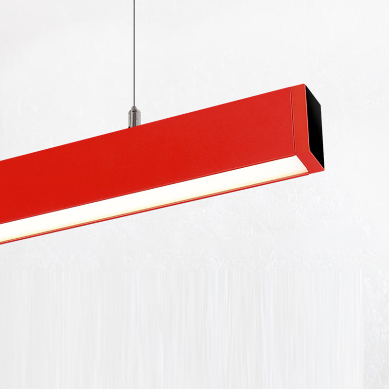 Eye-care & Anti-glare Aluminum LED Chandeliers - Minimalist Linear Pendant Light for Home Office SCON
