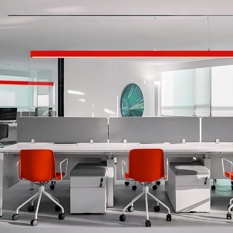 Eye-care & Anti-glare Aluminum LED Chandeliers - Minimalist Linear Pendant Light for Home Office SCON