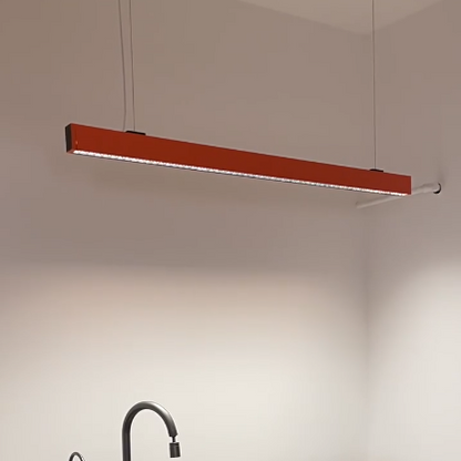 Eye-Care & Anti-Glare Aluminum LED Chandeliers - Minimalist Linear Pendant Light For Home Office