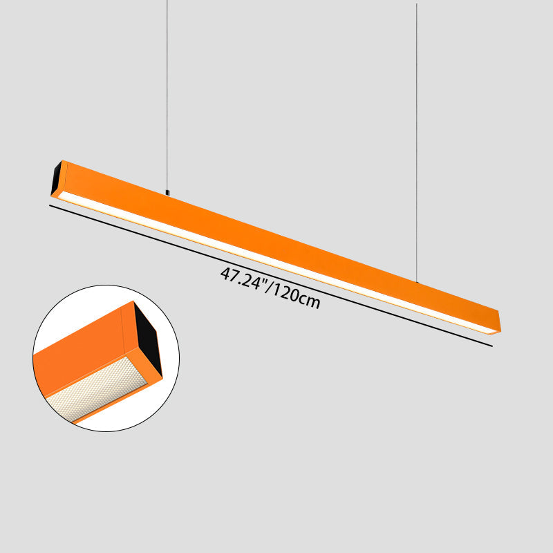 Eye-care & Anti-glare Aluminum LED Chandeliers - Minimalist Linear Pendant Light for Home Office SCON