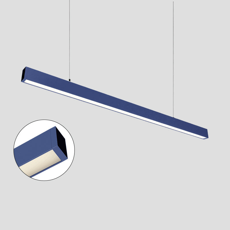Eye-care & Anti-glare Aluminum LED Chandeliers - Minimalist Linear Pendant Light for Home Office SCON