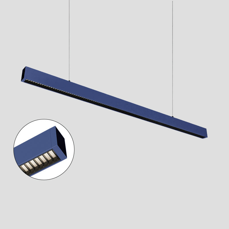 Eye-care & Anti-glare Aluminum LED Chandeliers - Minimalist Linear Pendant Light for Home Office SCON