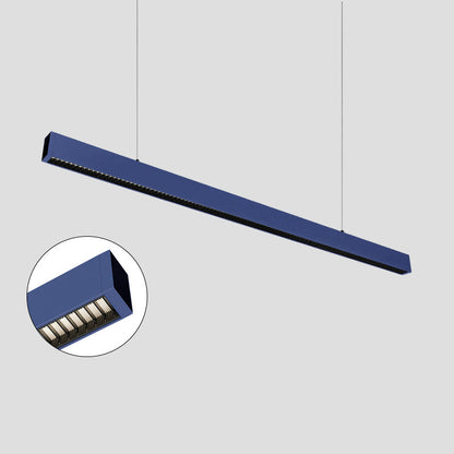 Eye-Care & Anti-Glare Aluminum LED Chandeliers - Minimalist Linear Pendant Light For Home Office