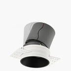 Recessed Adjustable Aluminum LED Spotlight - Minimalist Cylinder Flush Mount Lighting For Living Room