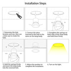 Recessed Aluminum LED Downlight - Industrial Round Square Rectangular Flush Mount Lighting For Living Room