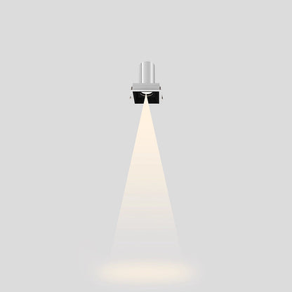 Recessed Aluminum LED Downlight - Industrial Round Square Rectangular Flush Mount Lighting For Living Room