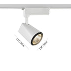 Adjustable Aluminum LED Track Spotlight - Minimalist Rotatable Semi-flush Mount Ceiling Light for Home Office