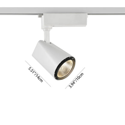 Adjustable Aluminum LED Track Spotlight - Minimalist Rotatable Semi-flush Mount Ceiling Light for Home Office