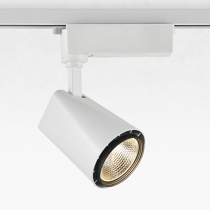 Adjustable Aluminum LED Track Spotlight - Minimalist Rotatable Semi-flush Mount Ceiling Light for Home Office