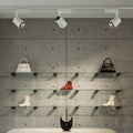Adjustable Aluminum LED Track Spotlight - Minimalist Rotatable Semi-flush Mount Ceiling Light for Home Office