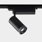 Adjustable Aluminum Zoomable LED Track Spotlight - Industrial Cylinder Semi-flush Mount Ceiling Light for Home Office
