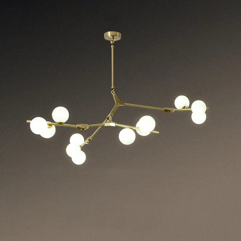 Modern Creative Magic Bean Branch Glass 12/18/24 Light Chandelier Lumendat