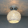 Contemporary Scandinavian Iron Aluminum Weaving Ball 1-light Semi-flush Mount Ceiling Light for Hallway