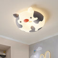Lumendat Contemporary Creative Cartoon Animal PE Shade Iron LED Kids Flush Mount Ceiling Light For Bedroom Lumendat