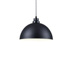 Industrial Simple Iron Dome Pot Lid 1-light Pendant Light BulbSquare