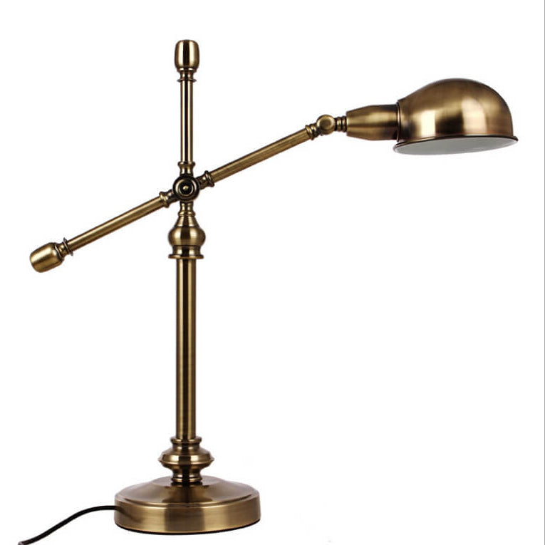 Simple Industrial Iron Eye Protection 1-Light Table Lamp Lumendat