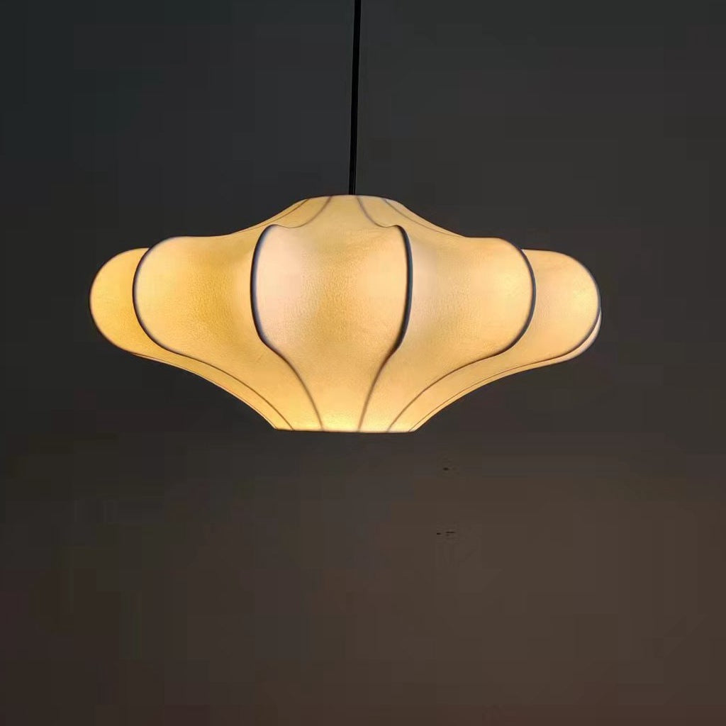 Nordic Simple Wrought Silk Lantern 1-light Pendant Light BulbSquare
