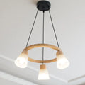 Nordic Minimalist Solid Wood Bird 3/5-light Chandelier Lumendat