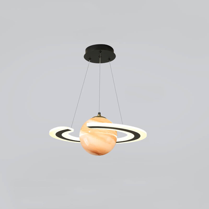 Lumendat Modern Creative Space Planet Circle Kids LED Chandelier Lumendat