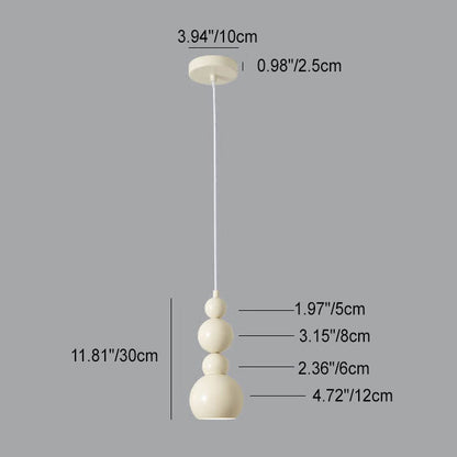 Creative Cream Style Iron Gourd Skewers 4/8-light Chandelier