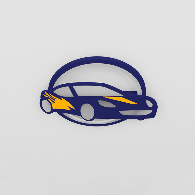 Lumendat Contemporary Creative Iron Acrylic Cartoon Sports Car LED Kids Flush Mount Ceiling Light For Bedroom Lumendat
