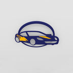 Lumendat Contemporary Creative Iron Acrylic Cartoon Sports Car LED Kids Flush Mount Ceiling Light For Bedroom Lumendat