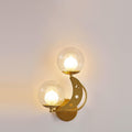 Nordic Creative Glass Globe Lampshade Moon Star Decoration Design 2-Light Wall Sconce Lamp