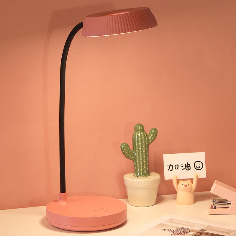 Nordic Minimalist Round Plate LED Touch Eye Protection USB Desk Lamp Lumendat