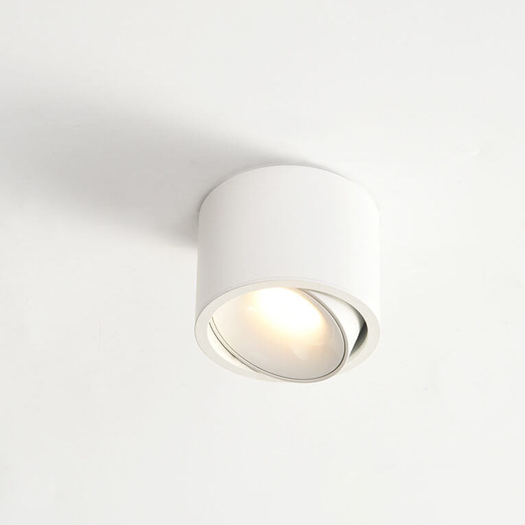 Modern Minimalist Round Spotlight Adjustable LED Flush Mount Ceiling Light BulbSquare