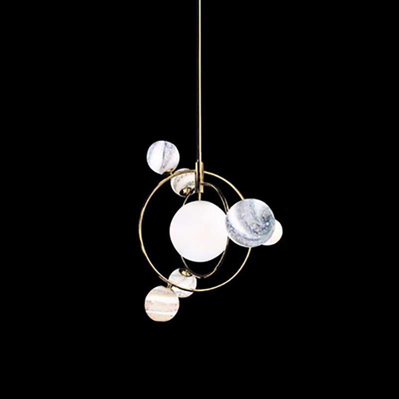 Lumendat Contemporary Creative Glass Balls 7-Light Chandelier For Bedroom Lumendat