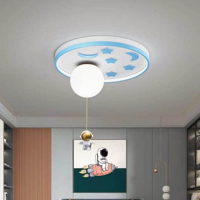 Lumendat Modern Creative Simple Acrylic Cartoon Starry Sky LED Flush Mount Ceiling Light Lumendat